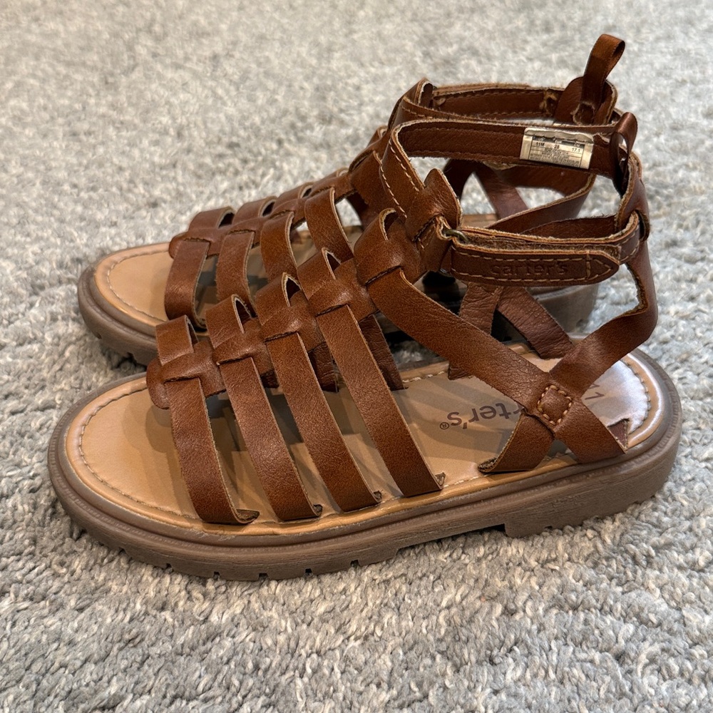 3/$10 ☀️ Carter's | Ronda Strappy Gladiator Sandals for Girls - Picture 3 of 10